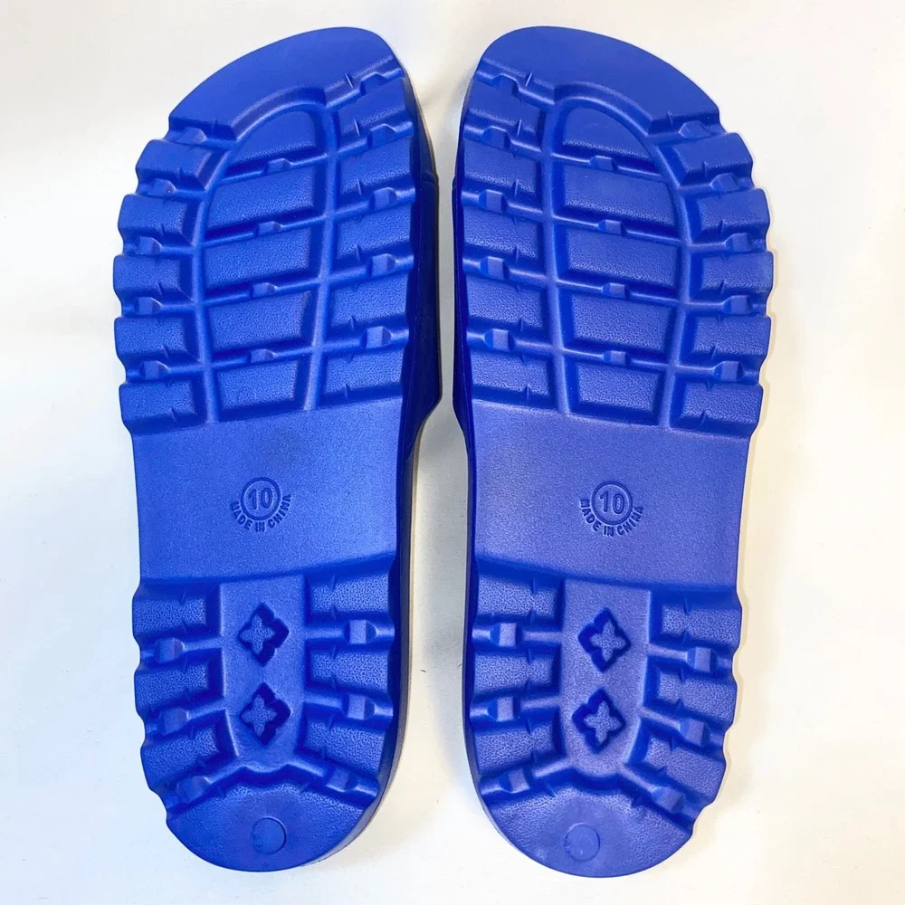 Old Navy EVA Pool Slides Royal Blue Sugarcane Sandals Mens 10 S/663816-05‎